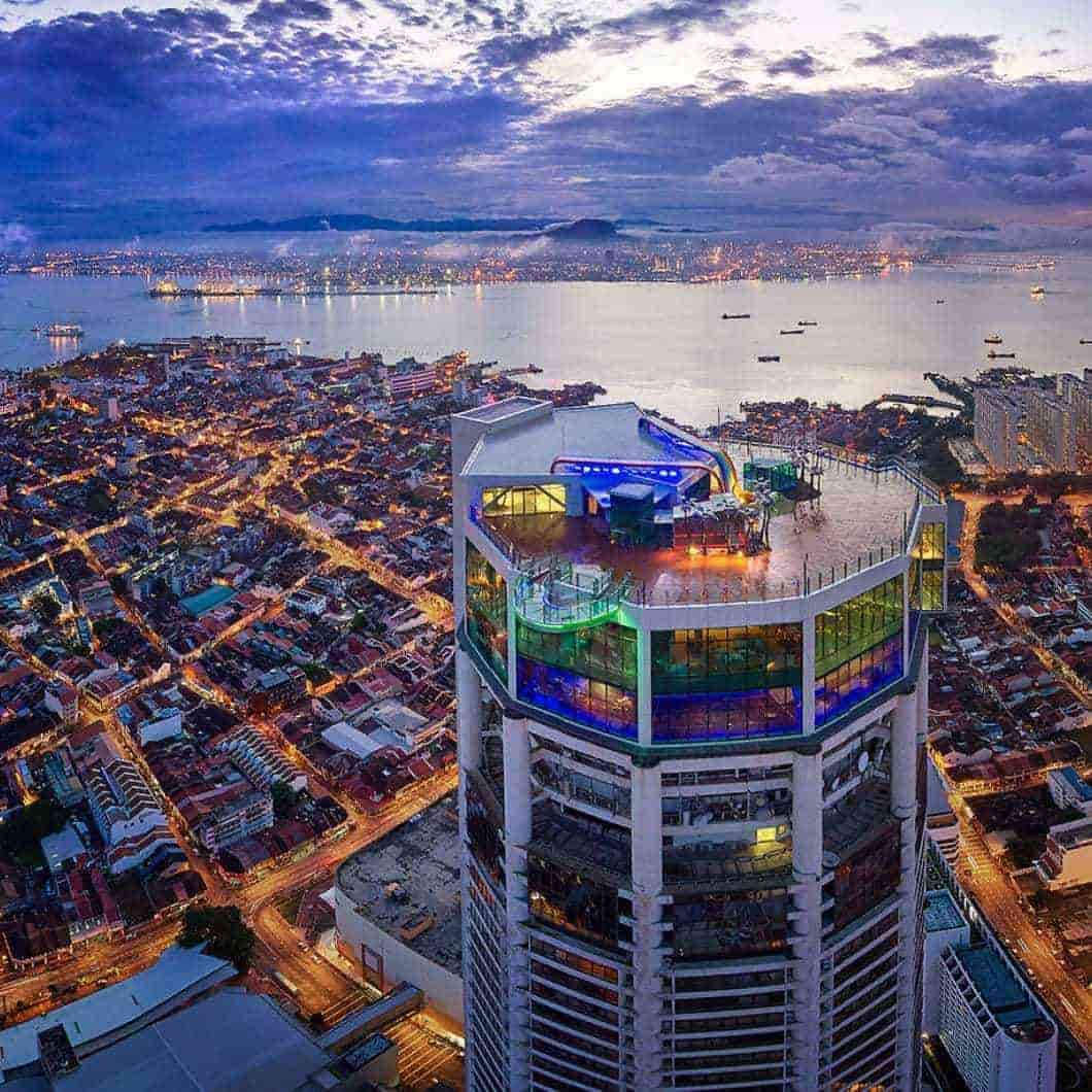 Things to Do in Penang for Couple Rainbow Skywalk at The TOP Komtar