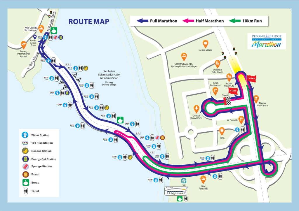 penang bride marathon route 2026