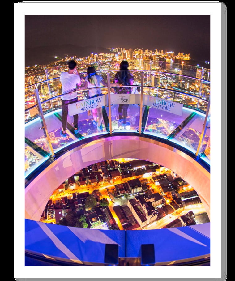 top activities at komtar penang rainbow skywalk