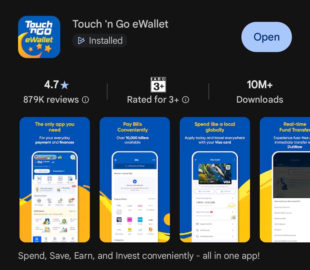 touch n go ewallet app malaysia